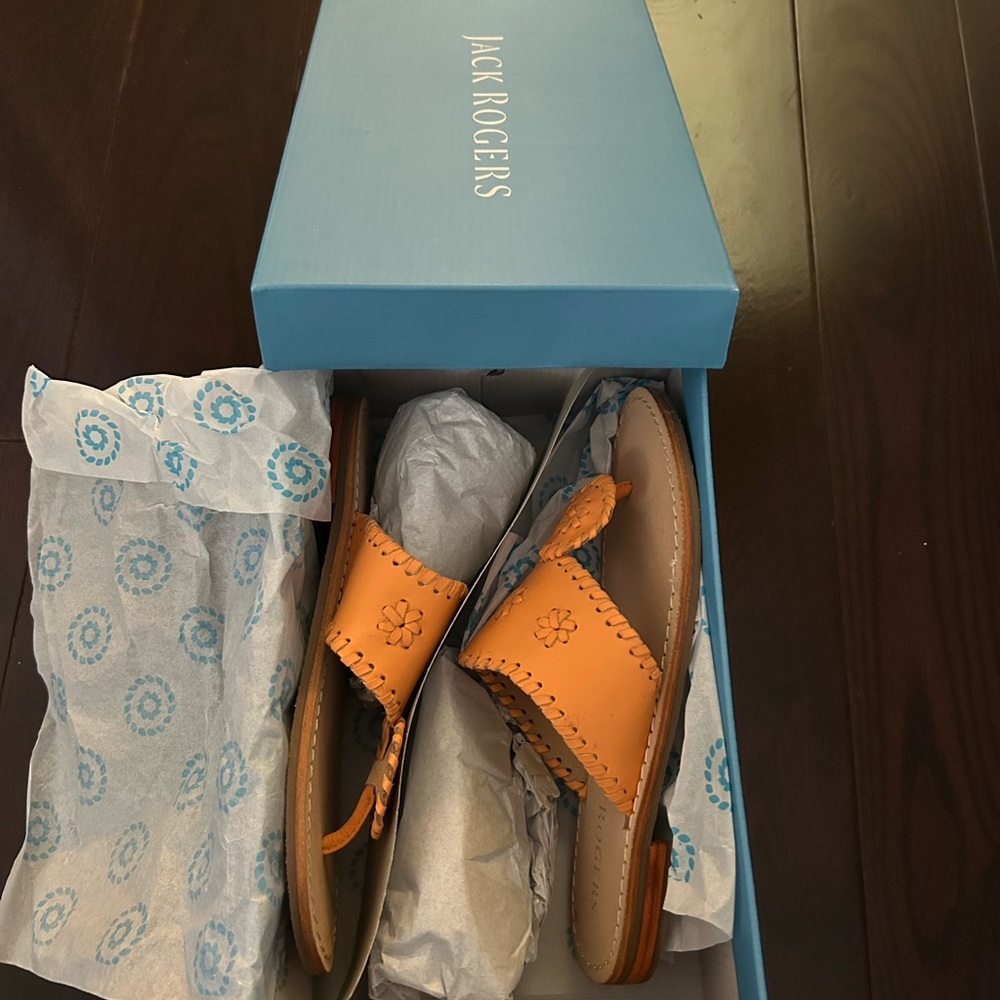 Jack Rogers Kids Apricot Sandals